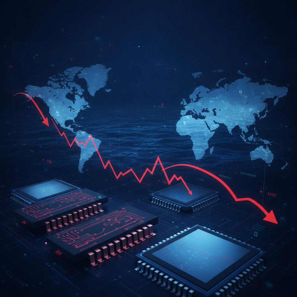 أسهم شركات الرقائق تتراجع بشكل حاد، وSK Hynix تتعرض لأكبر انهيار منذ 18 عامًا